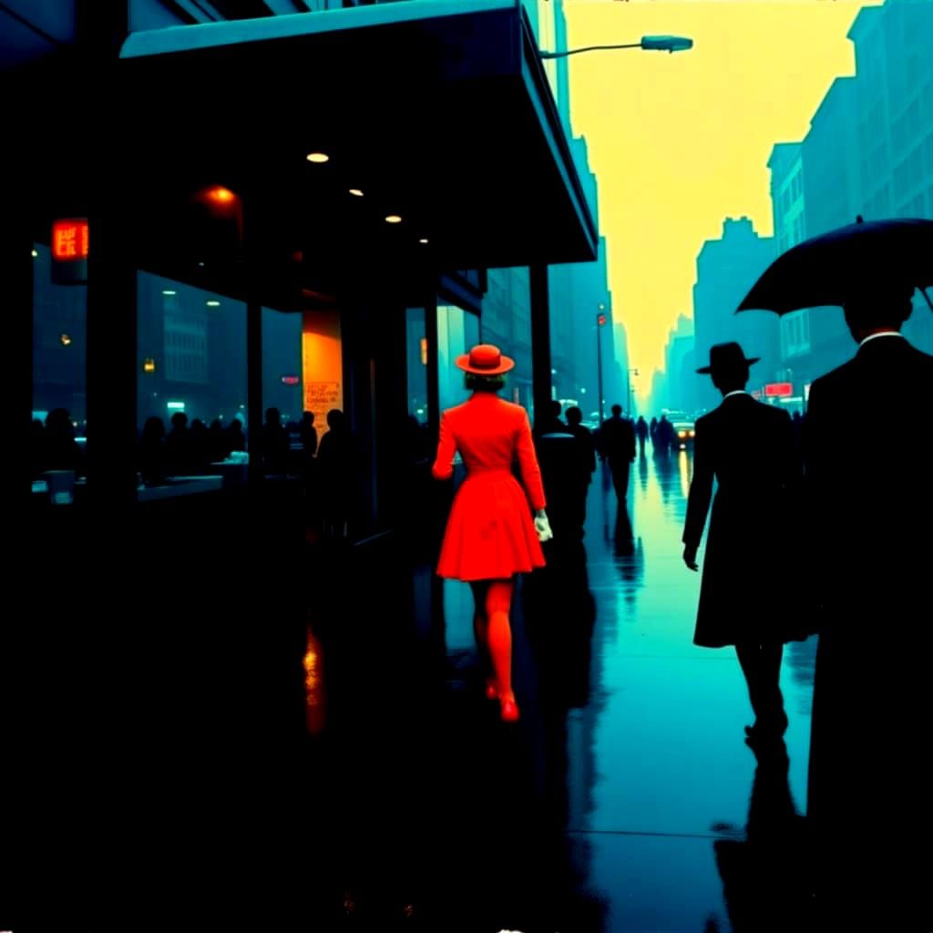 Neon Nightlife in Synthwave Glitch Art