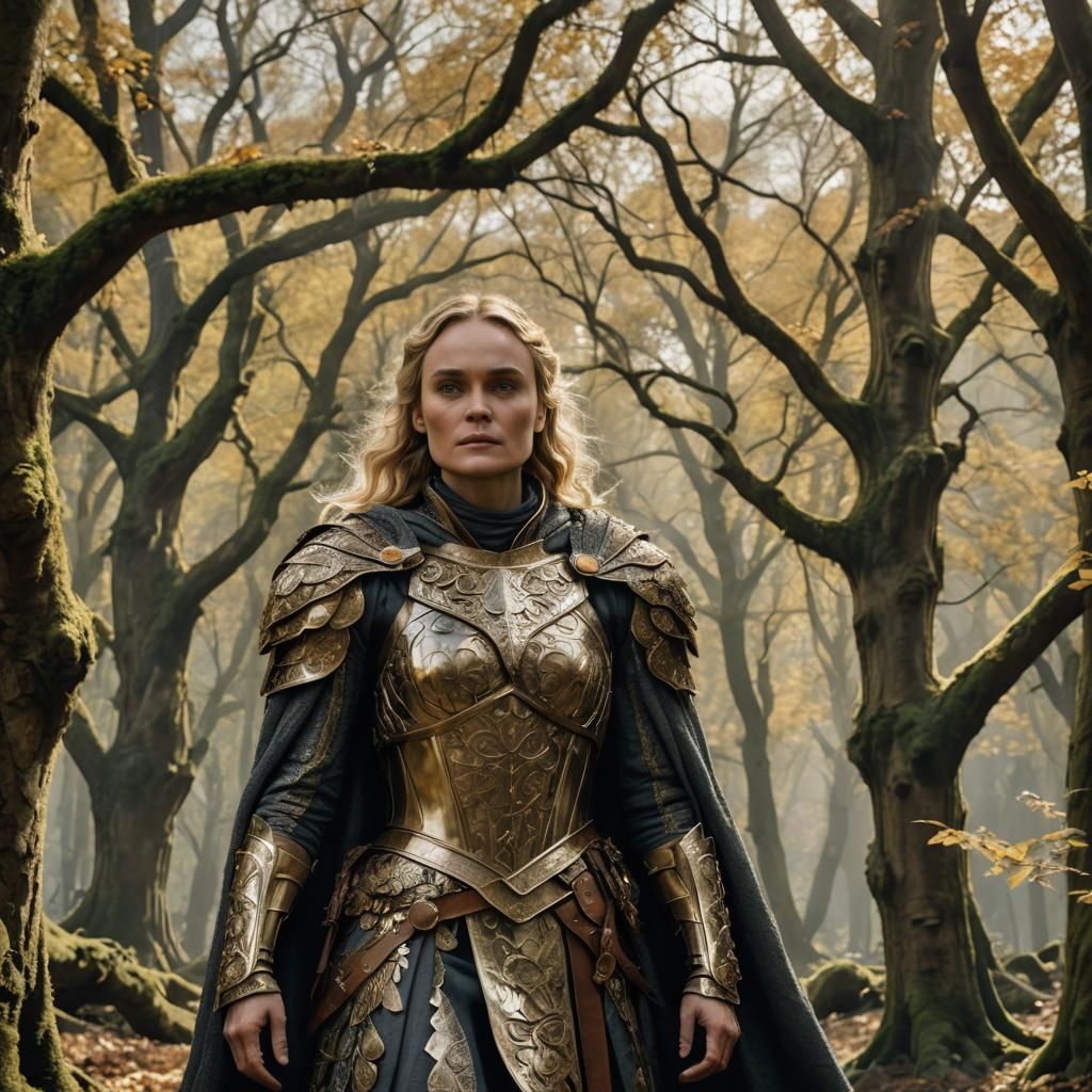 Diane Kruger as Medieval Heroine in Mystical Forest