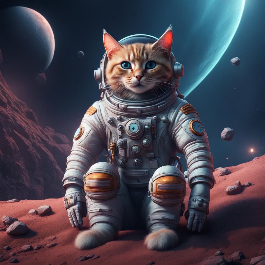 Cosmonaut cat