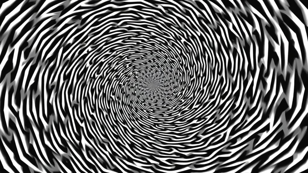 Op Art Geometric Pattern in Black and White