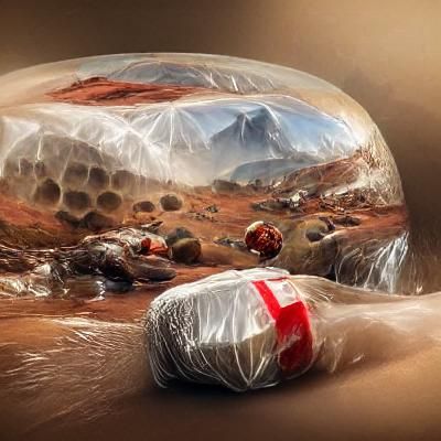Mars wrapped in Bubble Wrap