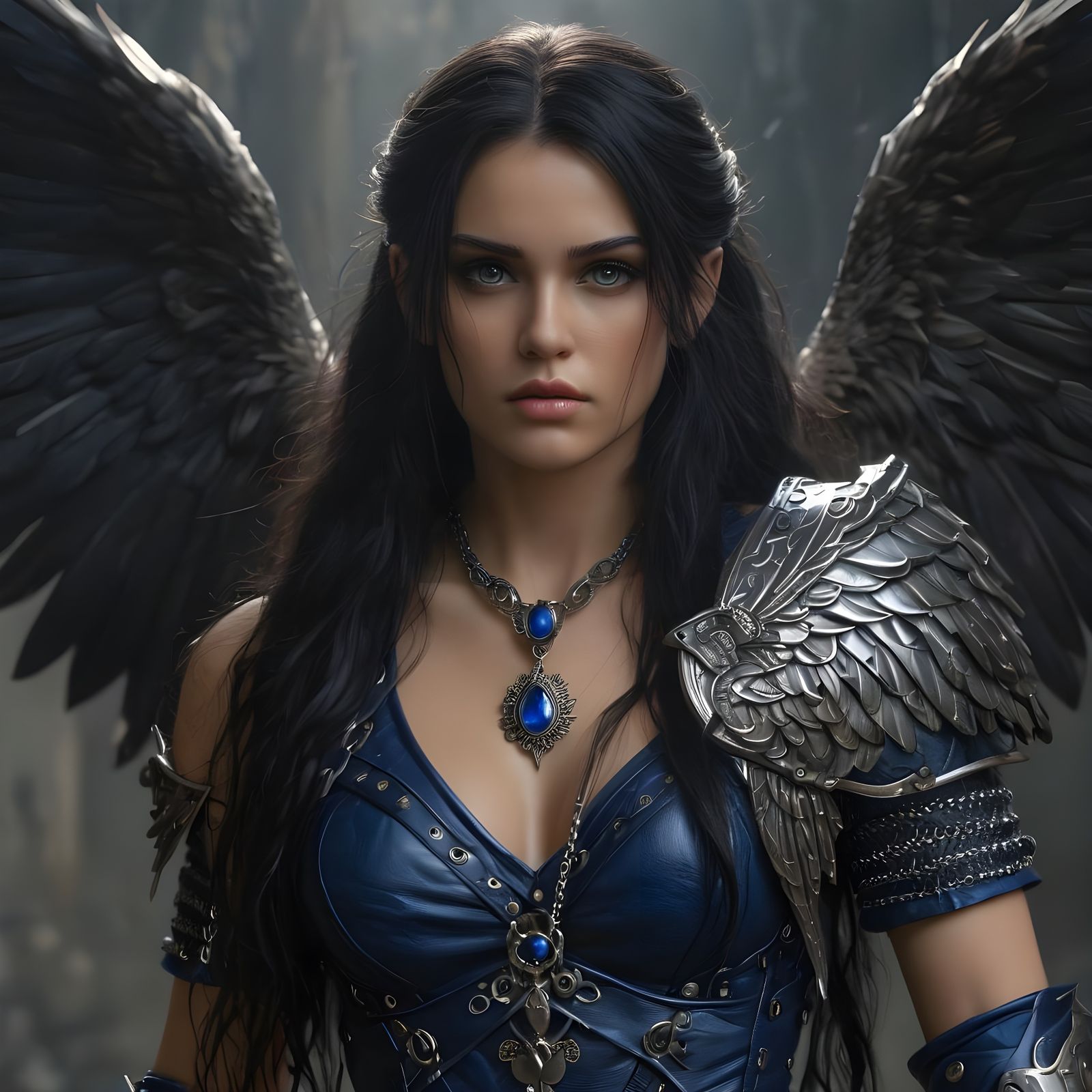 Viking Warrior Goddess in Elaborate Armor