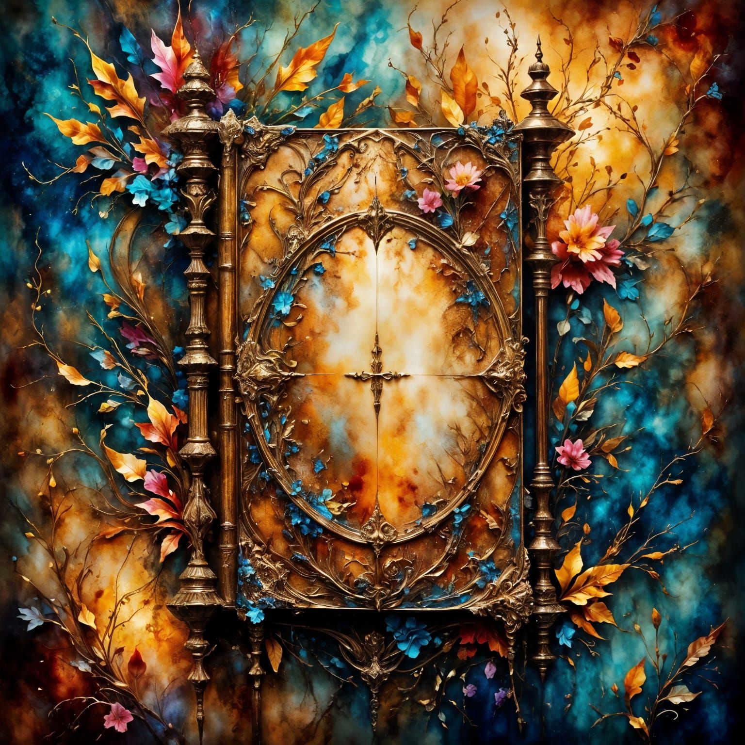 Ethereal Ink Bible Macro in Dramatic, Hyperrealistic Style