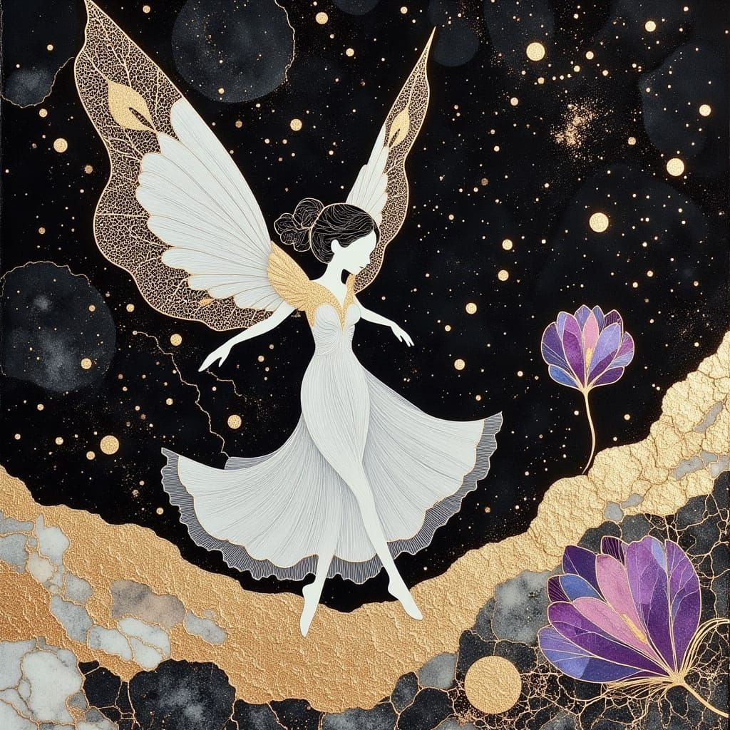 Celestial Being Dances on the Moon's Surface