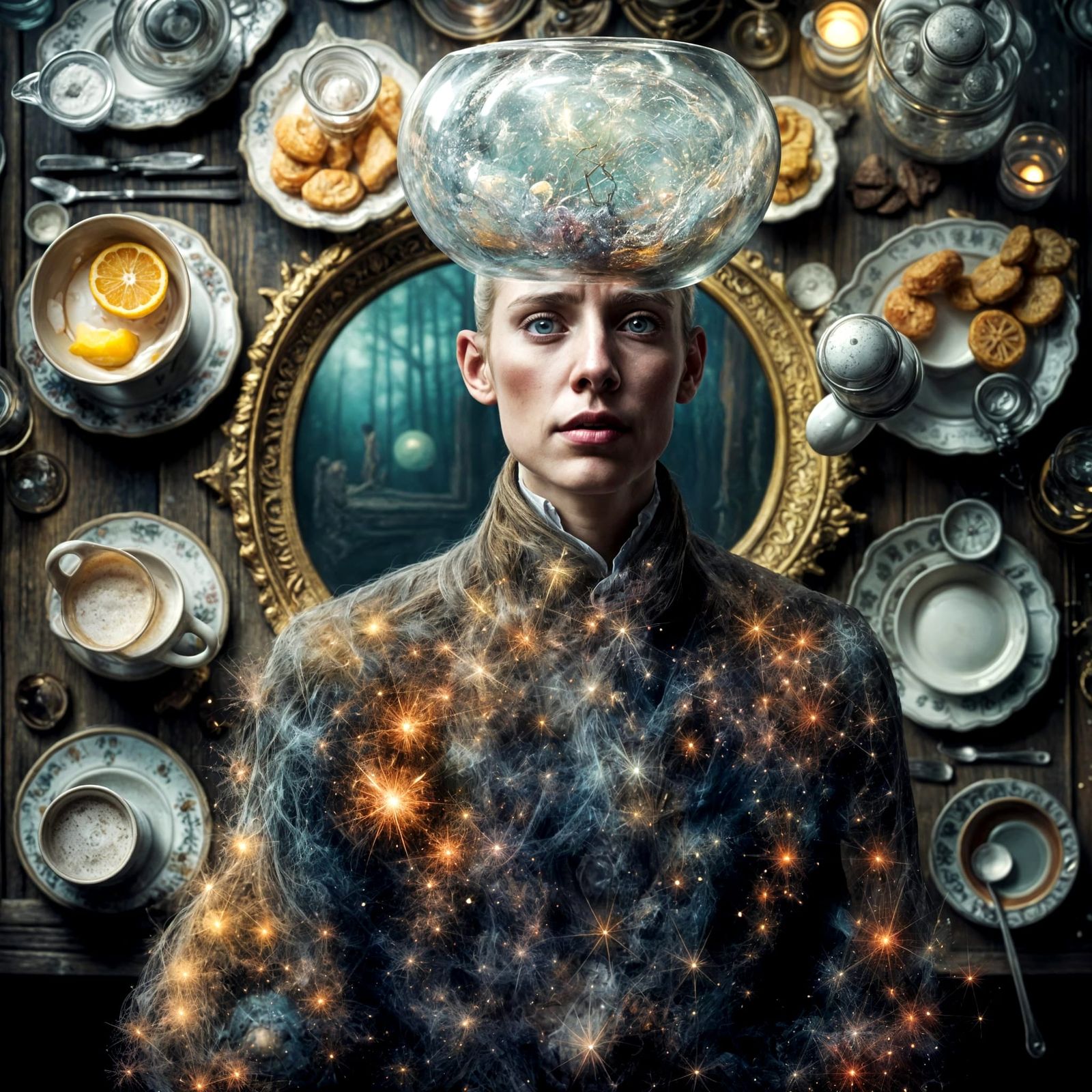 Magical Biological Surrealism with Chromatic Aberration