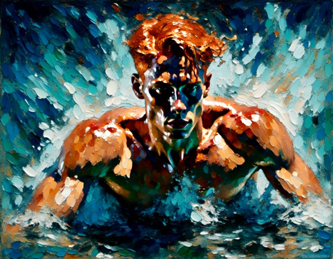 Impasto Swimmer