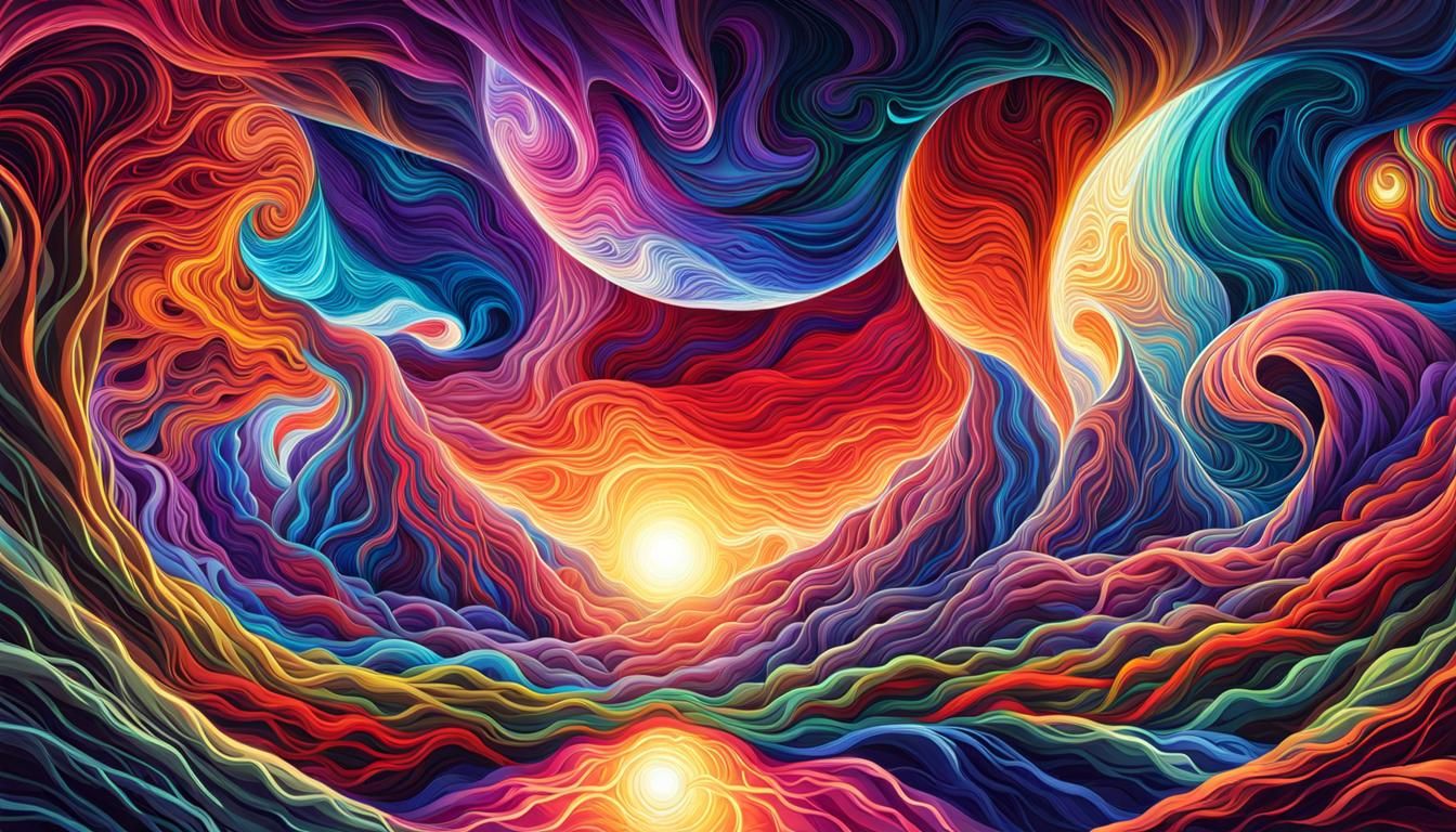 Vibrant Abstract Depicts Ordered Infinity