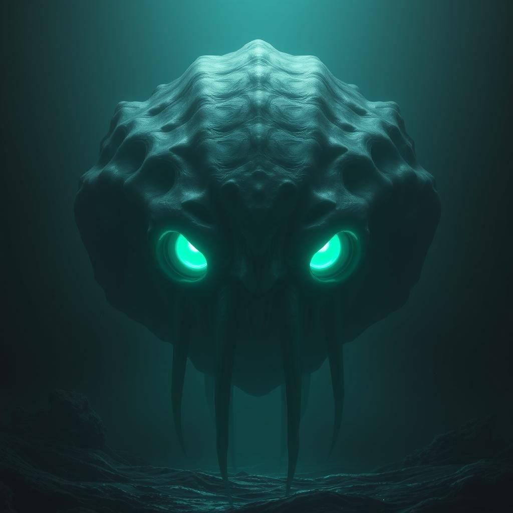 Gigantic Bioluminescent Bloop Cryptid Stares from the Deep