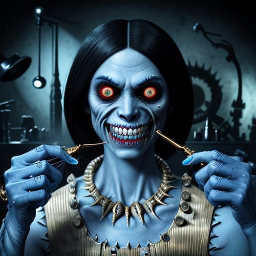 Eldritch Horror Tooth Fairy Portraits in Photorealistic Styl...