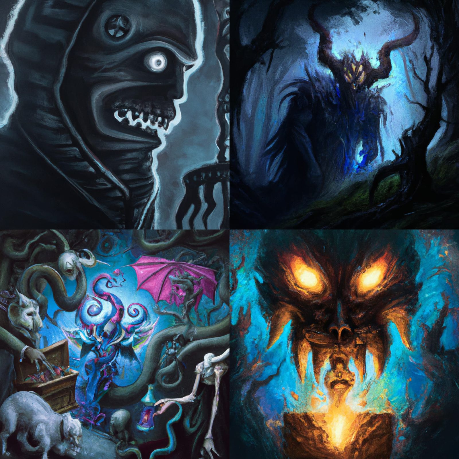 Ominous Delirium: Digital Art in Dark Style