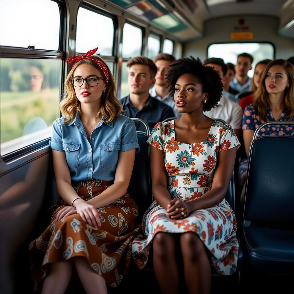 Freedom Riders Bus Journey in Documentary Style