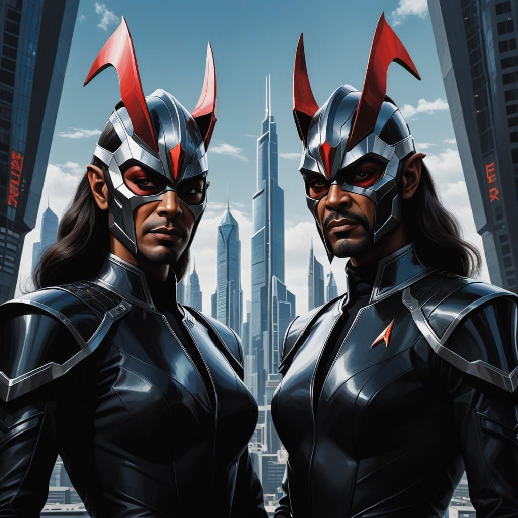 Futuristic Klingon Warriors in High Fashion