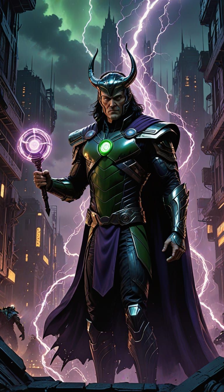 Loki-Magneto Hybrid: Dark Regal Powerhouse