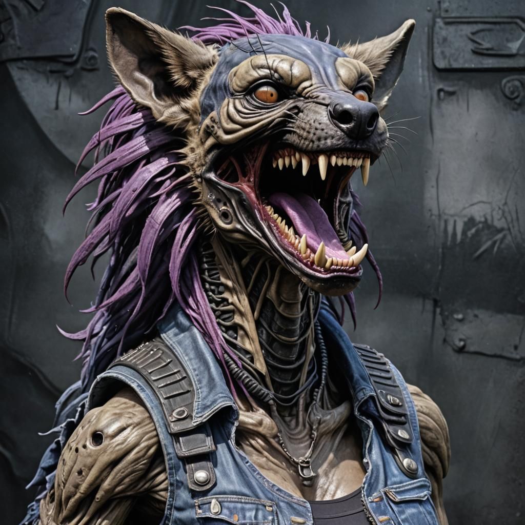 Alluring Furry Alien Chestburster in 3D HDR