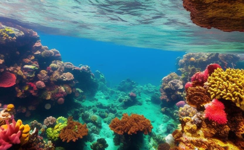 Coral Reef in Full Colors