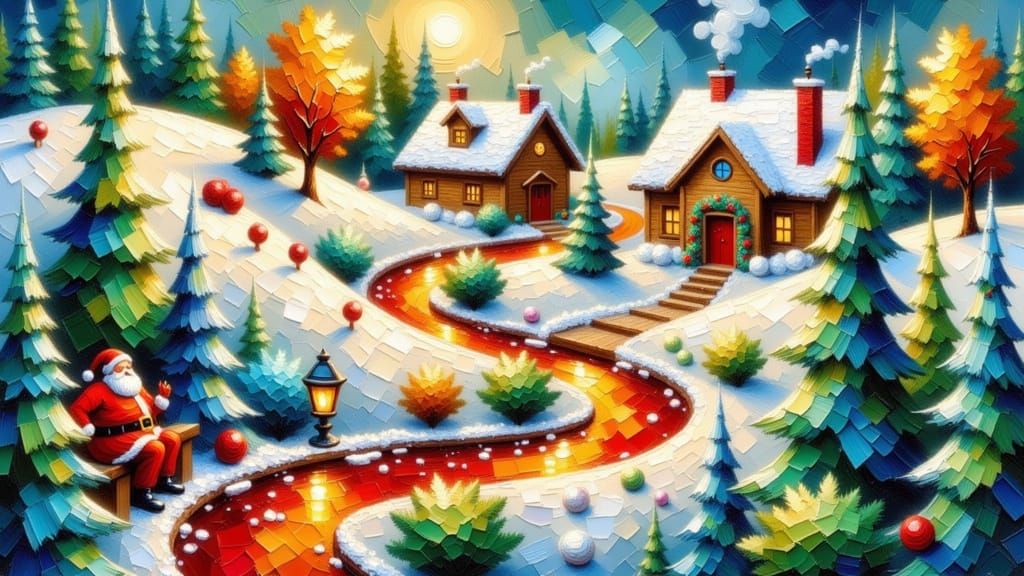 Winter: Santa has gone on vacation