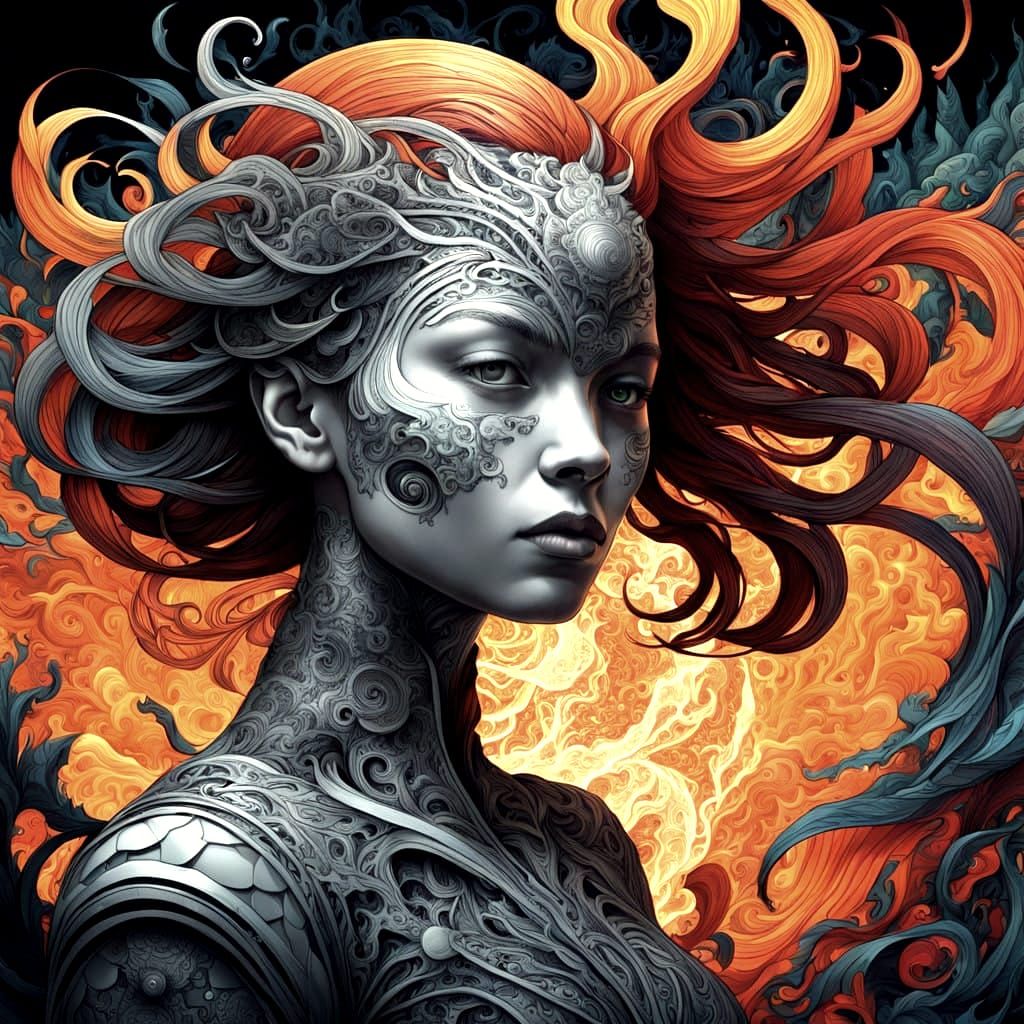 Cosmic Entity in Turbulent Flame