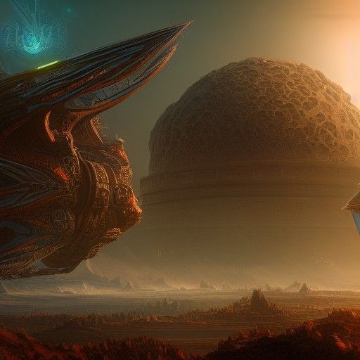 Fantastical Starseed in Deep Color, Matte Painting