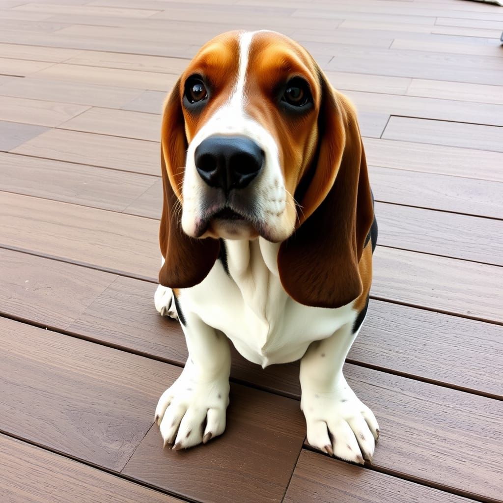 A
Basset
Hound
So cute