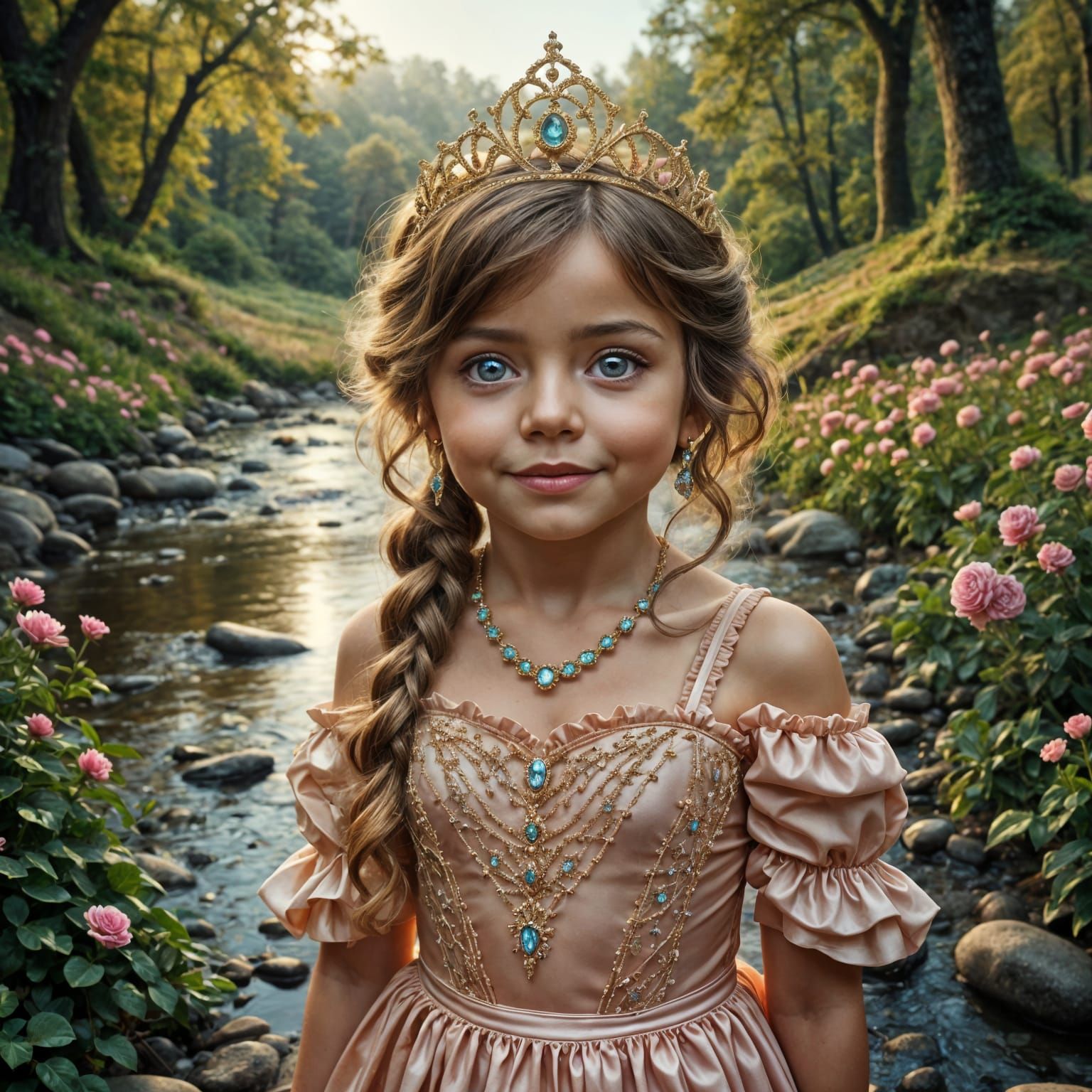 Ethereal Princess in Cinematic Splendor