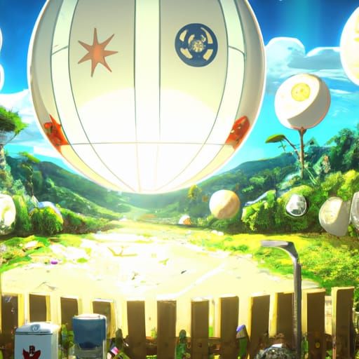 Japan Countryball in Anime Style