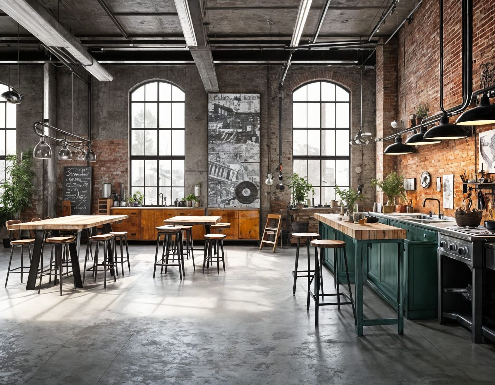 éco-industrielle déco, eco-industrial decor