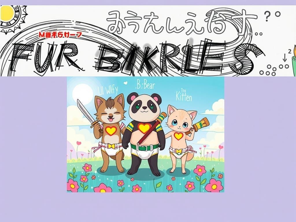 Chibi Samurai Animals Wear Diapers and Wield Katanas in Vibr...