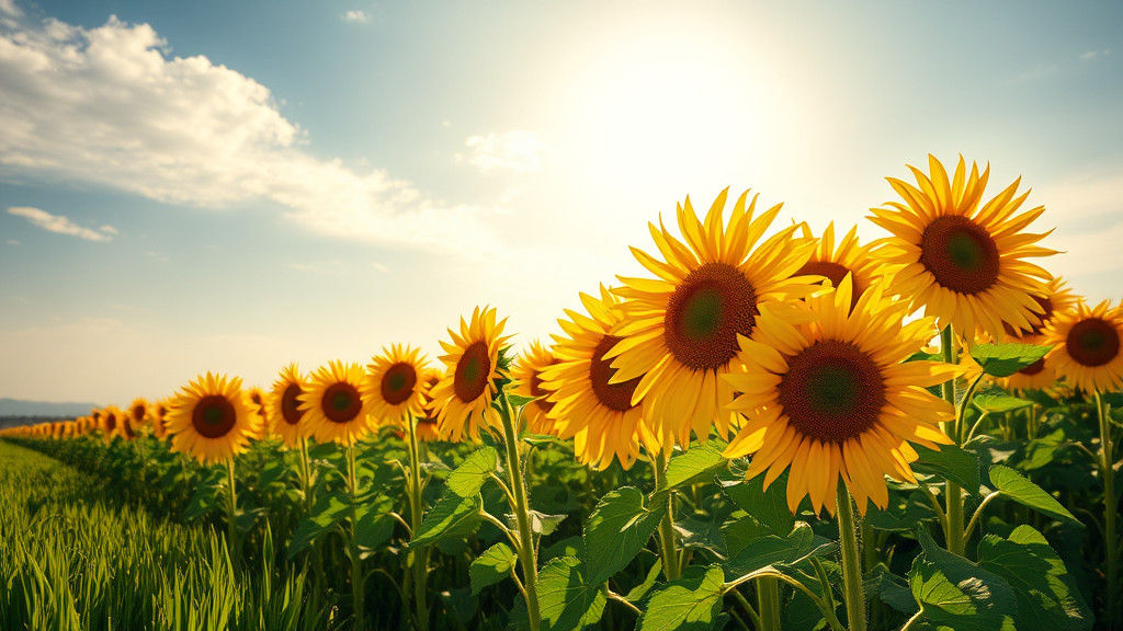 Sunflowers in Impressionistic Light