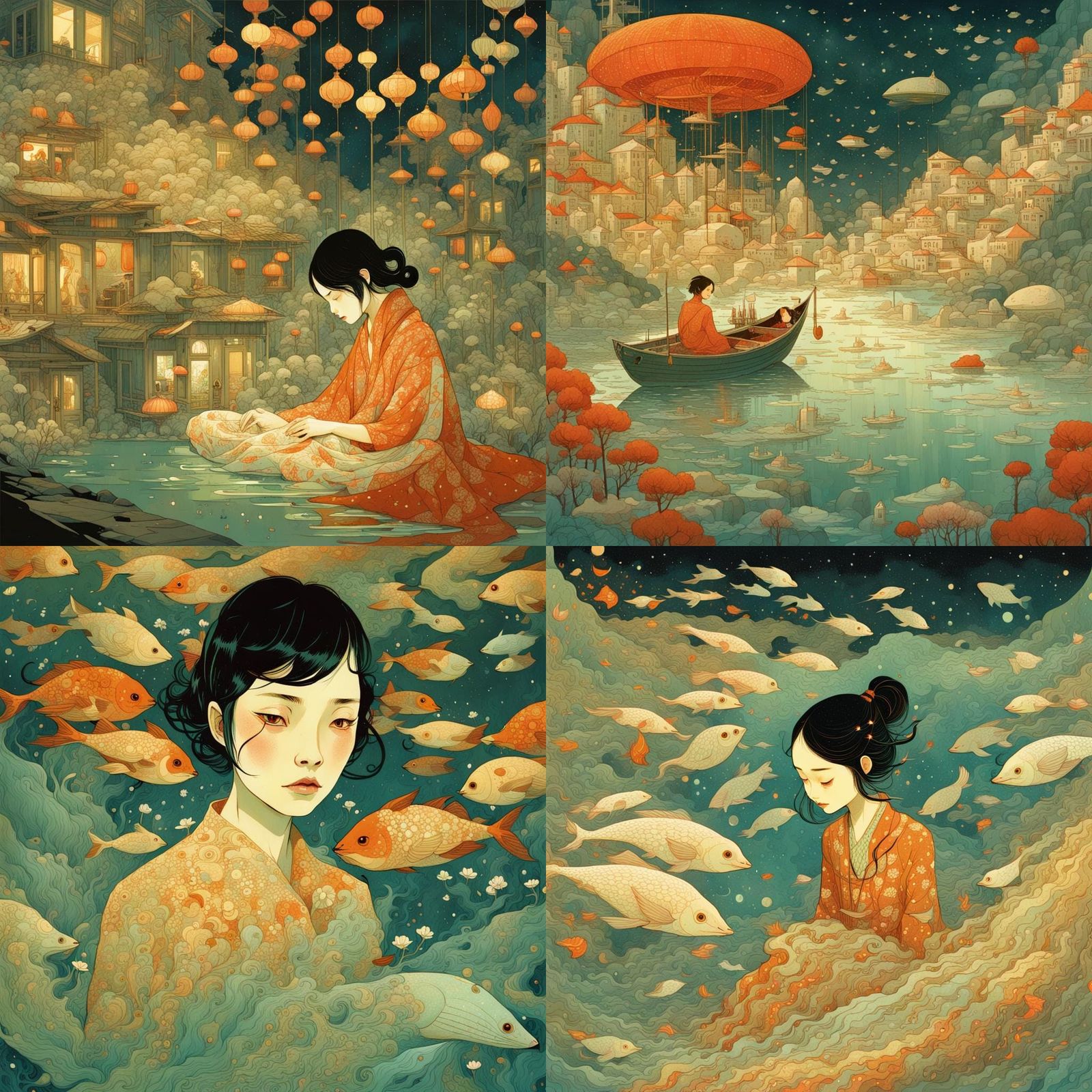 Modern Editorial Illustration in Victo Ngai Style