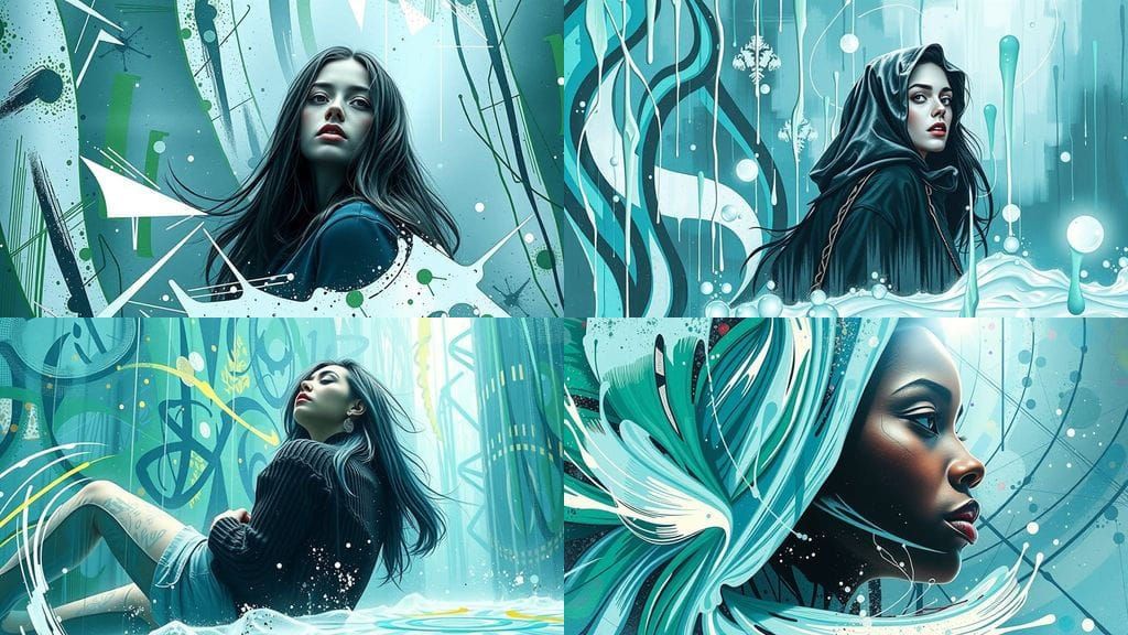 Hyperrealistic, Neon-Lit Cityscape in Intricate Details