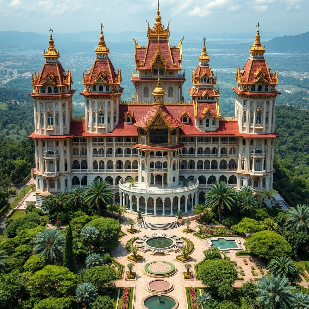 Surreal Grand Estate Blends Thai, European, and Modern Archi...