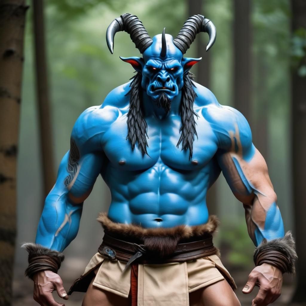 Horned barbarian creature