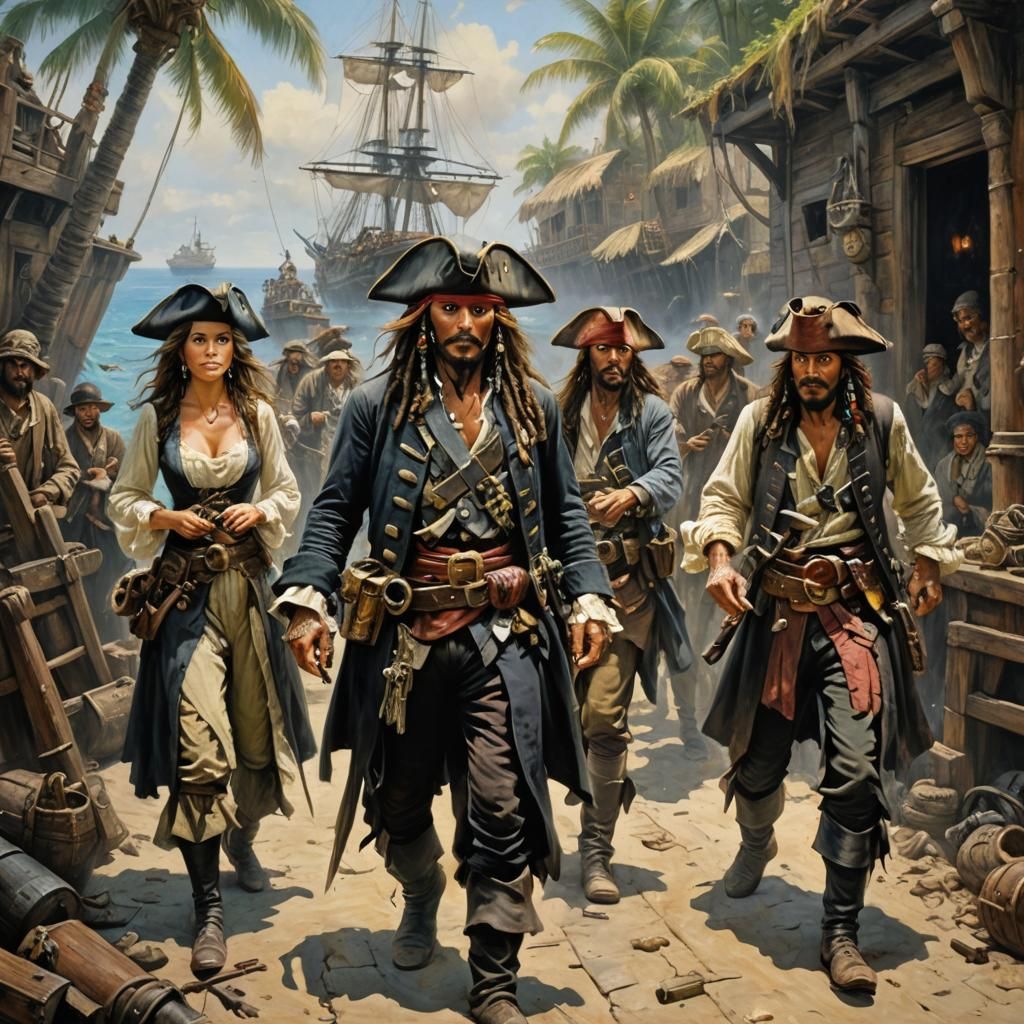 Pirates of the Caribbean: Oil Painting Adventure
