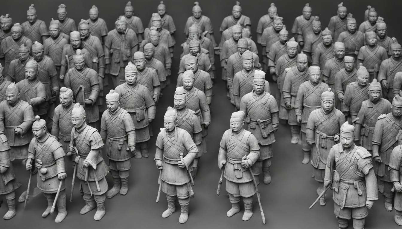 Ancient Chinese Clay Warriors Revealed