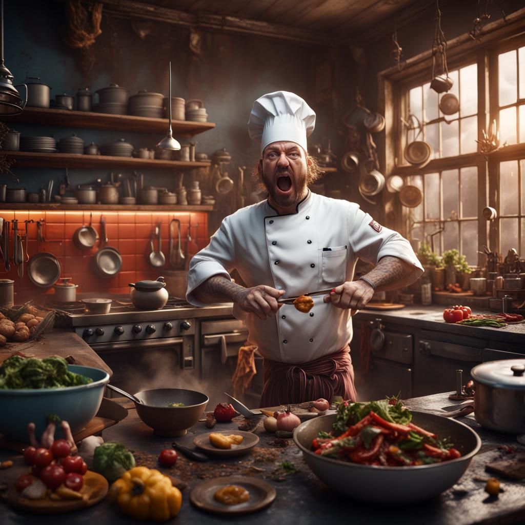 Chaotic Kitchen: Chef's Fantasy Concept Art