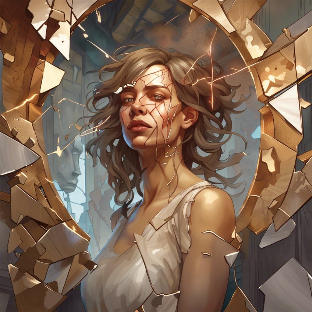 Shattered Identity: A Conceptual Art Portrait