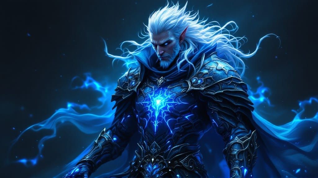 Ethereal DragonKin in Cyberpunk Plate Armor