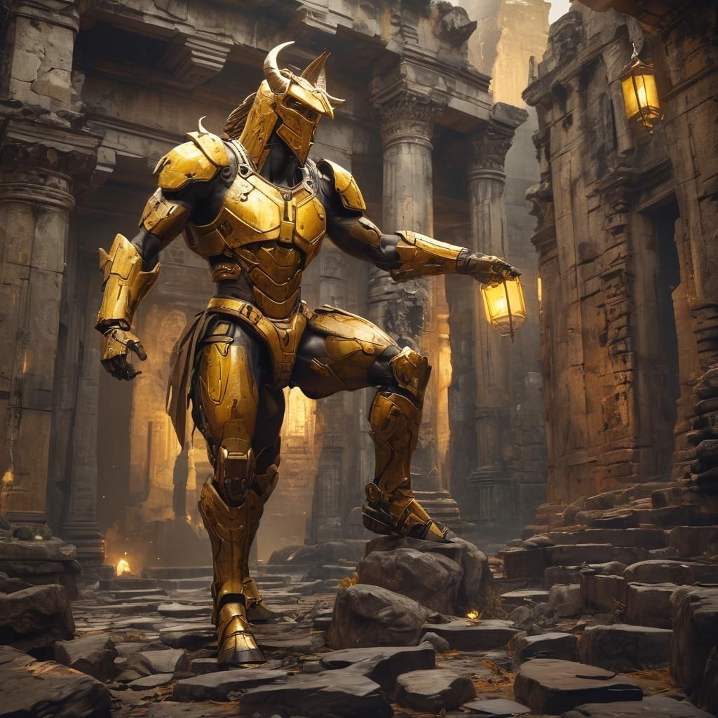 Centaur, half-man half-horse .  He has a Powerful jumping st...