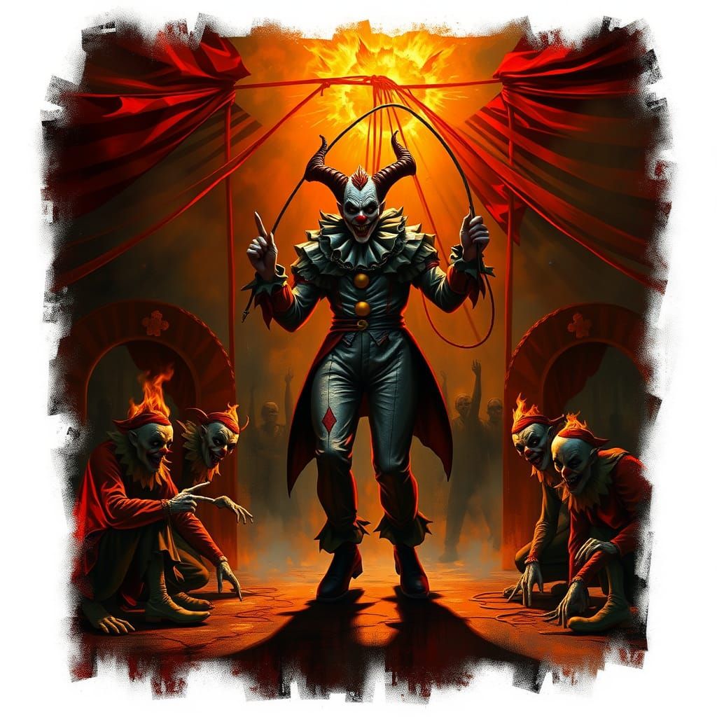 Dark Carnival Queen Reigns Over Burning Circus in Horror-Ins...