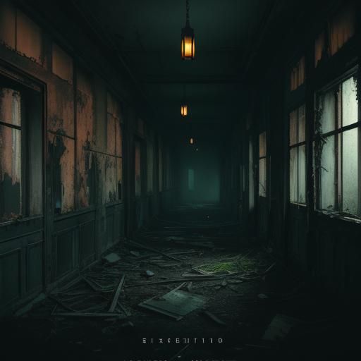 Ominous Gothic Hospital Corridor Exploration