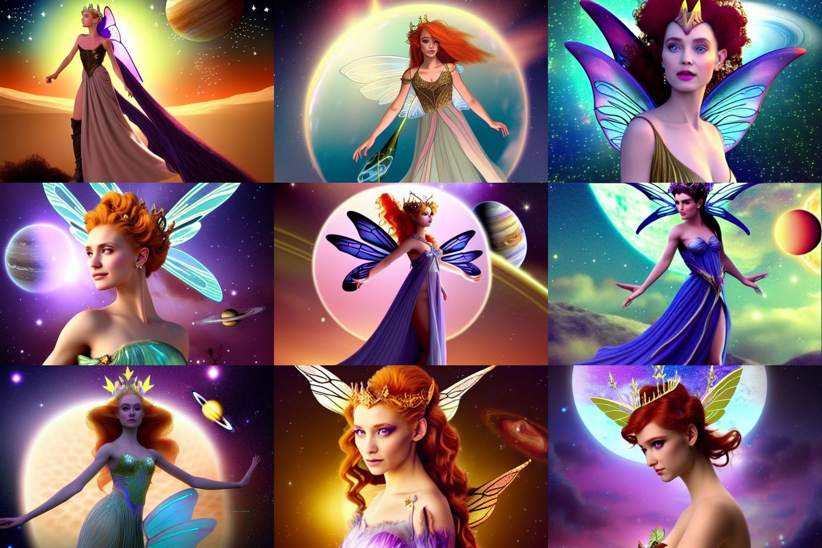 Fairy Queen of Venus in a Sci-Fi Future