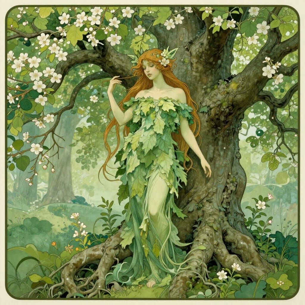 Art Nouveau Dryad