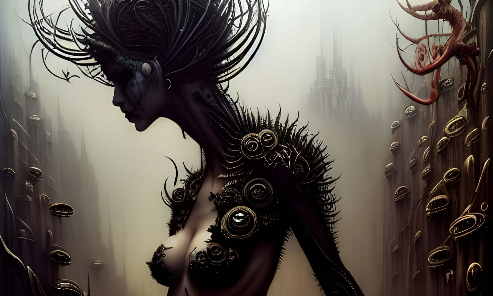 Intricate Money Pit Digital Painting in Deep Colors