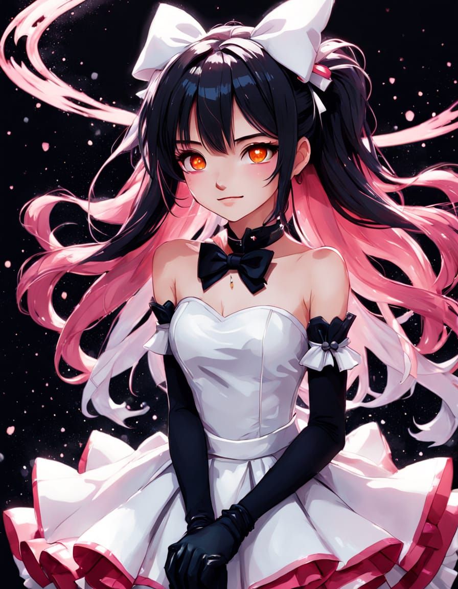 Mahou Shoujo Madoka Magica Girls in Elegant Yuri Scene