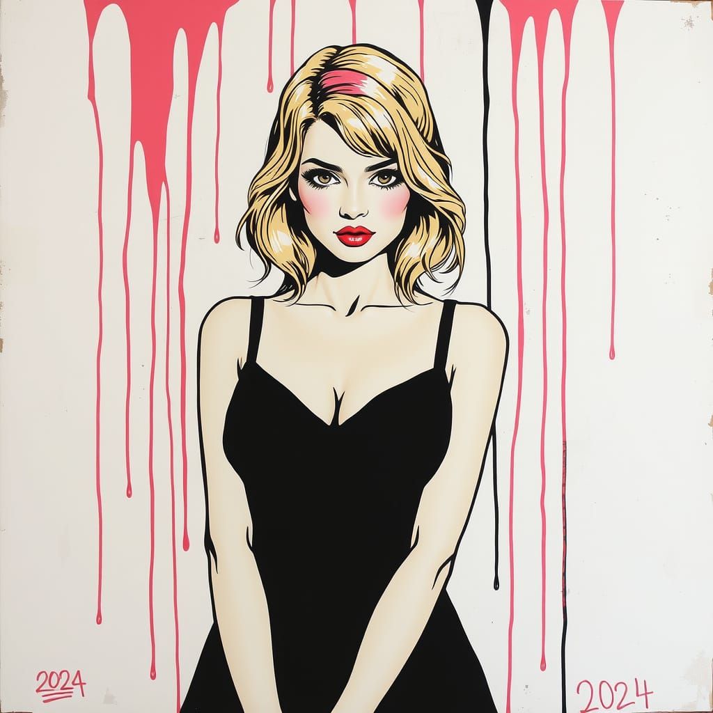 Elegant Rebellious Pin-Up: Fusion of Styles