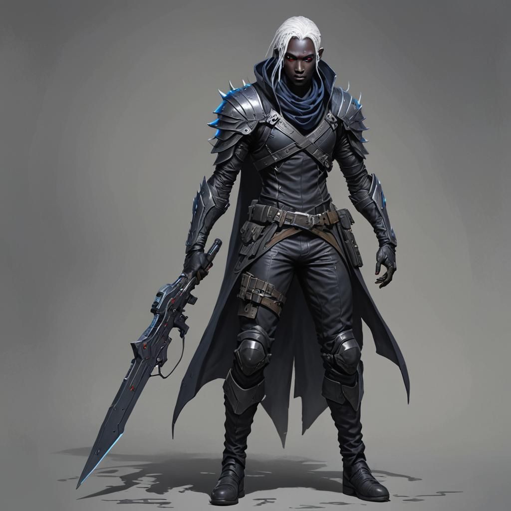 Cyberpunk Drow Assassin