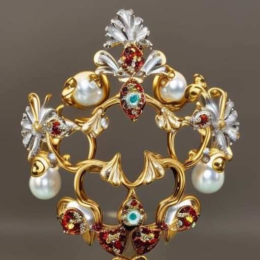 Vintage Actresses as Gold Diggers, Surrealist Baroque