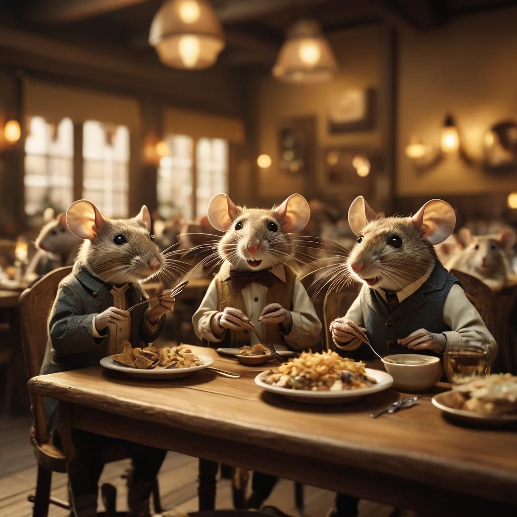 Mice Fine Dining: Cinematic Restaurant Scene