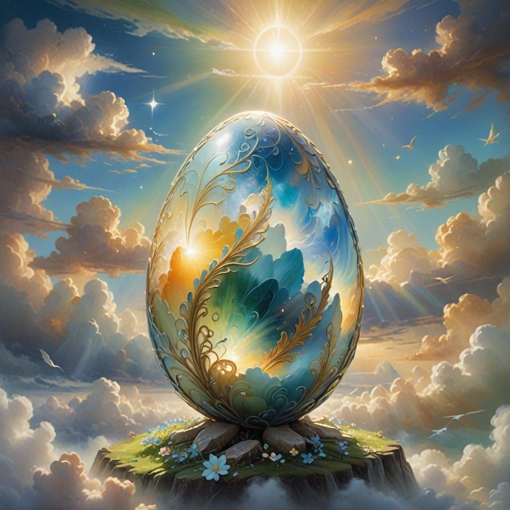 Divine Egg in Heavenly Colors