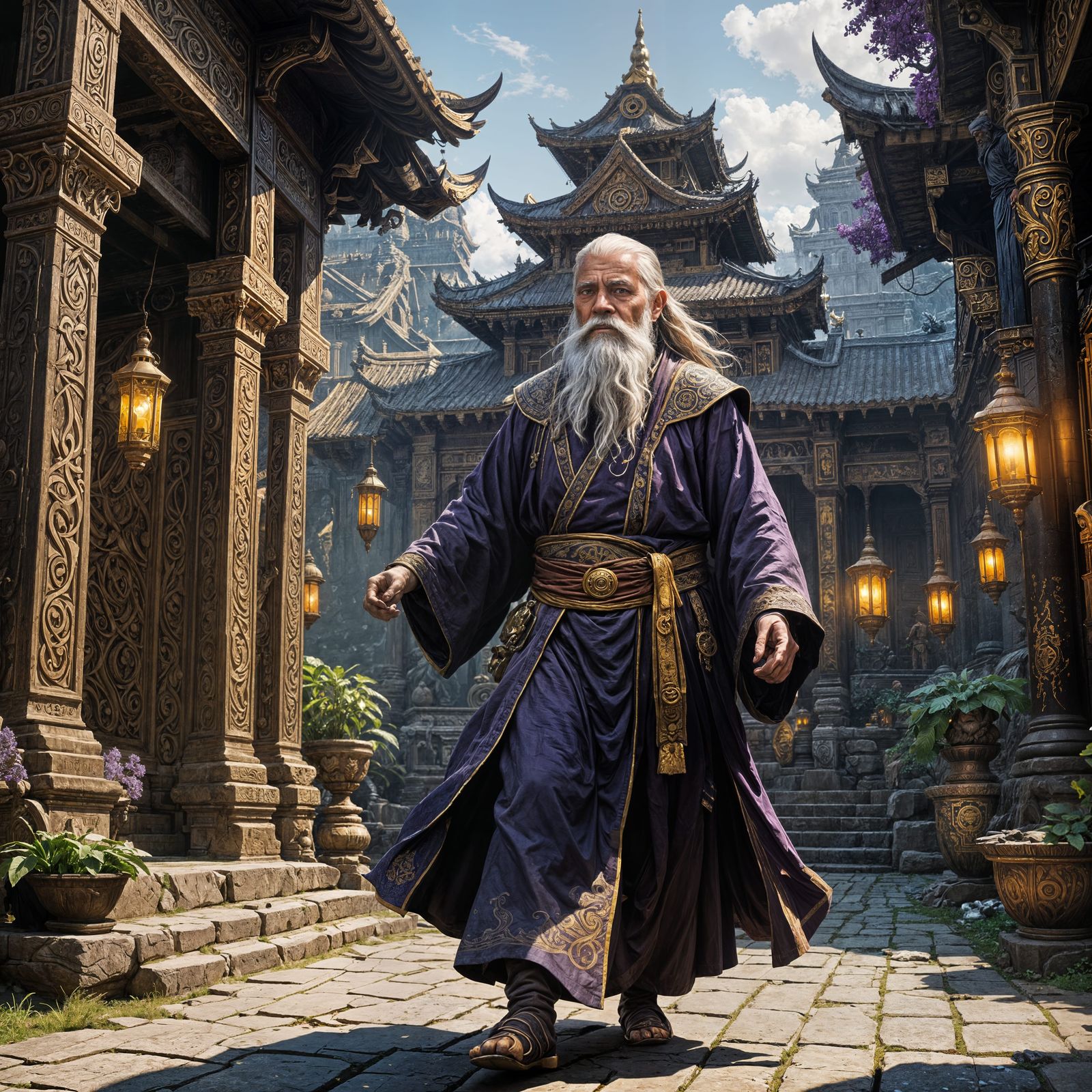 Monk Training: Dark Fantasy Concept Art